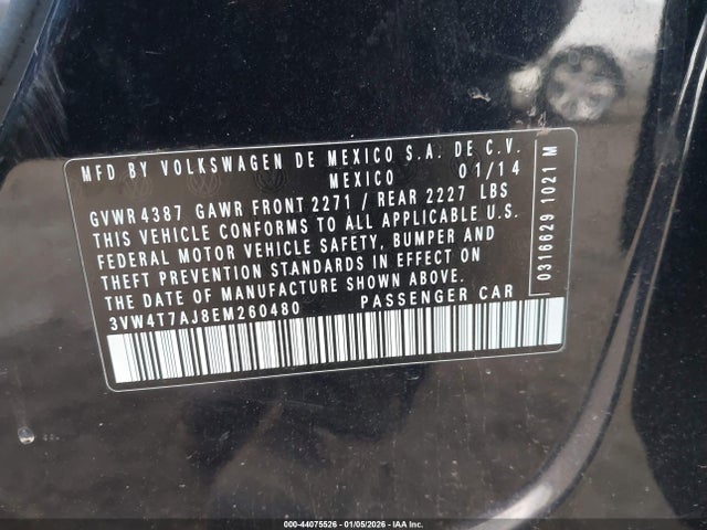 3VW4T7AJ8EM260480 Volkswagen Jetta Gli Edition 30 W/nav