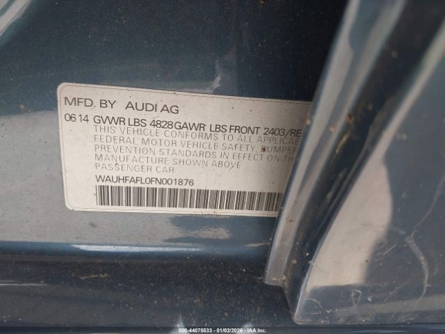 2015 AUDI A4 WAUHFAFL0FN001876 Photo 8