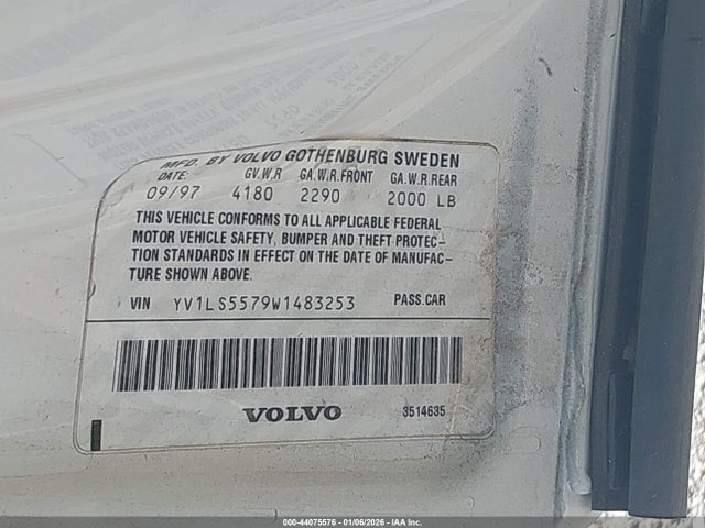Продажа на аукционе авто 1998 Volvo S70 Gtas/gtms, vin: YV1LS5579W1483253, номер лота: 44075576