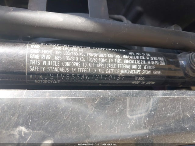 2007 SUZUKI VL800 JS1VS55A672110137 Photo 9