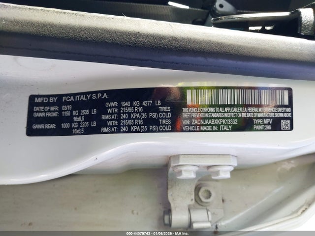 2019 JEEP RENEGADE ZACNJAABXKPK13332 Photo 8