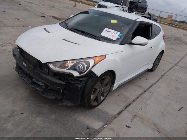 Hyundai Veloster Turbo W/blue 2014 KMHTC6AE3EU206314 Image 2