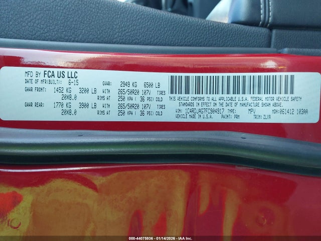 Dodge Durango Sxt 2015 1C4RDJAG7FC904917 Image 9