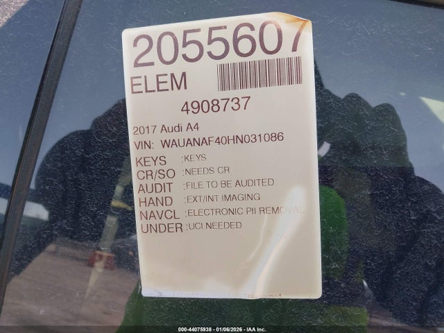 2017 AUDI A4 WAUANAF40HN031086 Photo 8