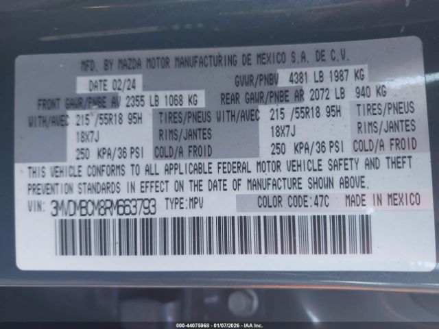 2024 MAZDA CX-30 3MVDMBCM8RM663793 Photo 8