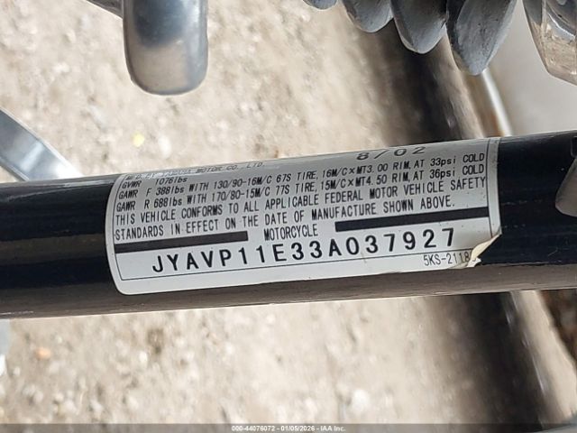 2003 YAMAHA XVS1100 JYAVP11E33A037927 Photo 9