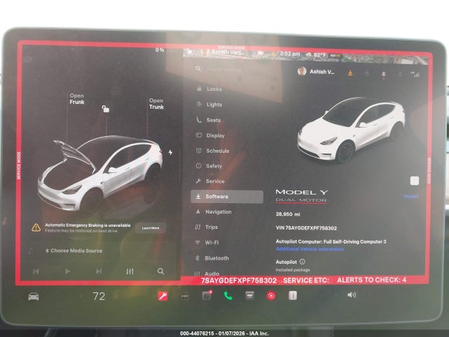 2023 TESLA MODEL Y 7SAYGDEFXPF758302 Photo 6