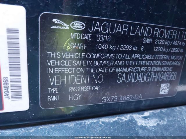 2017 JAGUAR XE SAJAD4BG7HA946968 Photo 8