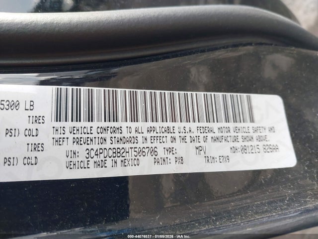 2017 DODGE JOURNEY 3C4PDCBB2HT506706 Photo 8