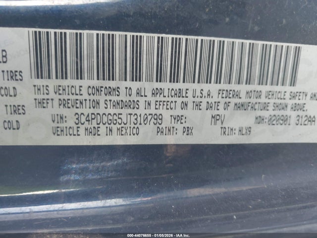 3C4PDCGG5JT310799 Dodge Journey Crossroad