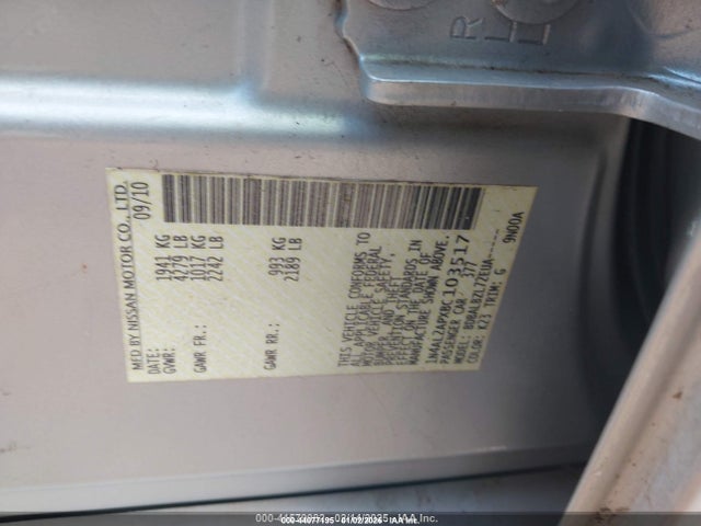 Продажа на аукционе авто 2011 Nissan Altima 2.5 S, vin: 1N4AL2APXBC103517, номер лота: 44077195