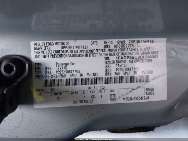2013 FORD C-MAX HYBRID 1FADP5BU2DL548053 Photo 8