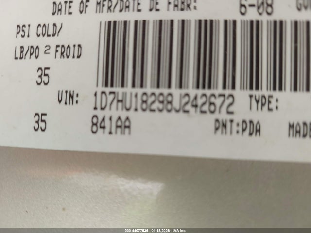 2008 DODGE RAM 1500 1D7HU18298J242672 Photo 8