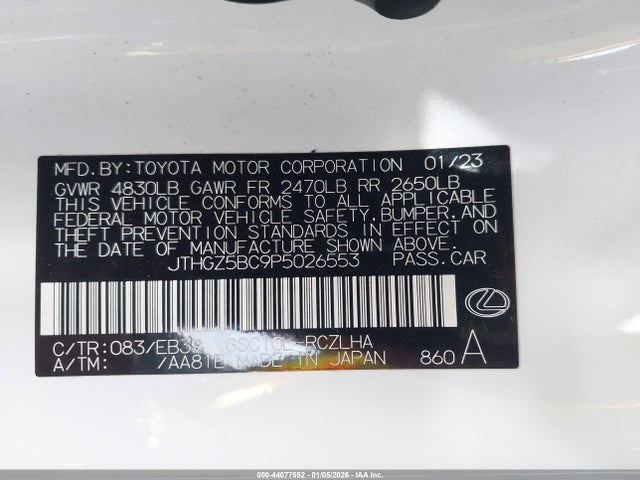 2023 LEXUS RC 350 JTHGZ5BC9P5026553 Photo 8