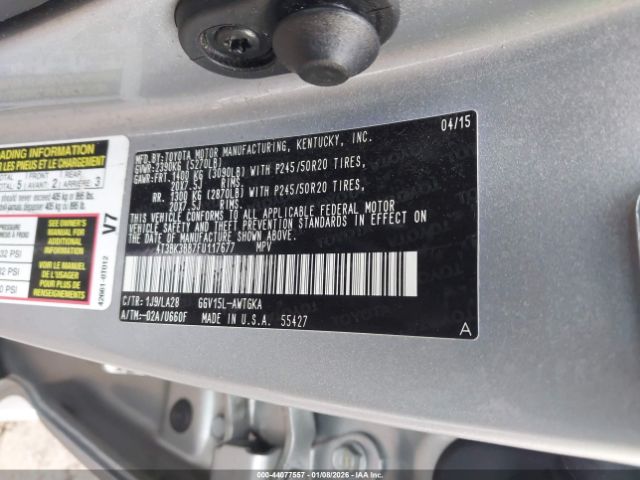 2015 TOYOTA VENZA 4T3BK3BB7FU117677 Photo 8