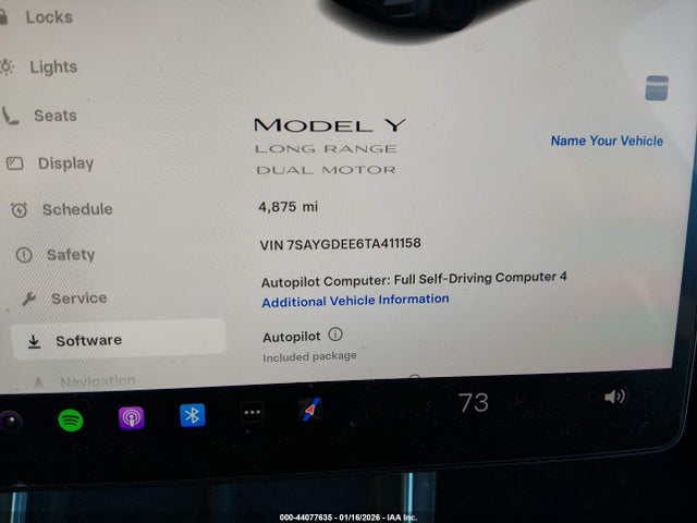 2026 TESLA MODEL Y 7SAYGDEE6TA411158 Photo 6