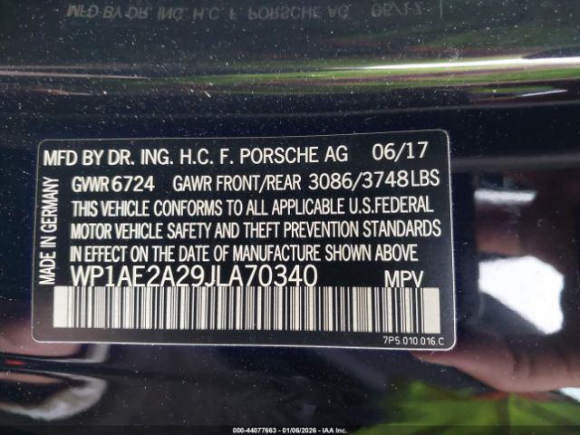 2018 PORSCHE CAYENNE E-HYBRID WP1AE2A29JLA70340 Photo 8