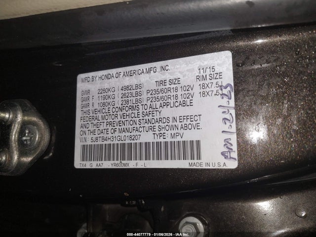 2016 ACURA RDX 5J8TB4H31GL018207 Photo 8