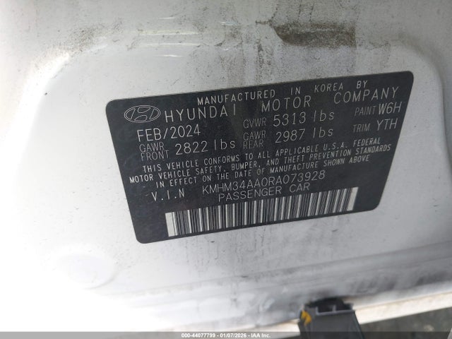 Hyundai Ioniq 6 Sel 2024 KMHM34AA0RA073928 Image 9