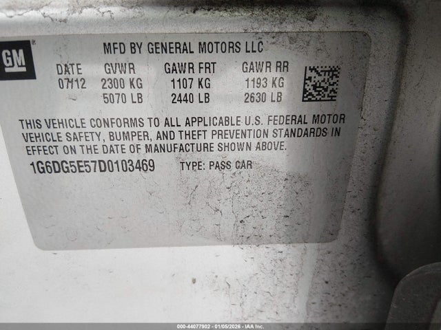 2013 CADILLAC CTS 1G6DG5E57D0103469 Photo 8