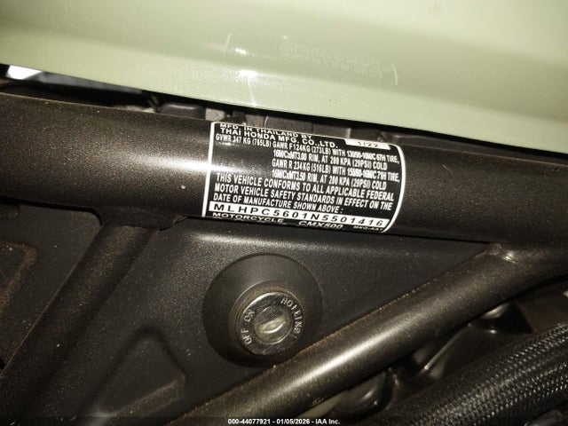 2022 HONDA CMX500 MLHPC5601N5501416 Photo 9