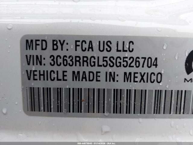 2025 Ram 3500 მანქანა იყიდება აუქციონზე, vin: 3C63RRGL5SG526704, აუქციონის ნომერი: 44078040