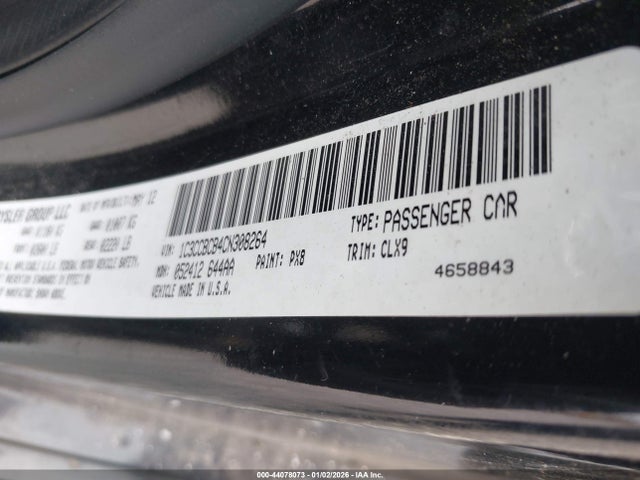 44078073 :رقم المزاد ، 1C3CCBCB4CN308264 vin ، 2012 Chrysler 200 Limited مزاد بيع