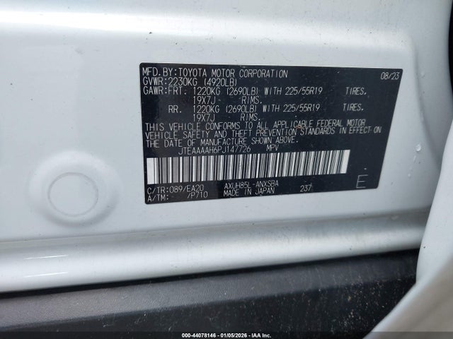 Toyota Venza Limited 2023 JTEAAAAH6PJ147726 Image 9