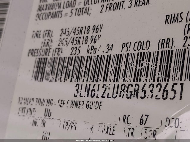 3LN6L2LU8GR632651 Lincoln MKZ HYBRID