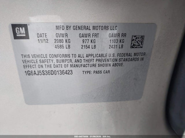 2013 CADILLAC ATS 1G6AJ5S36D0136423 Photo 8