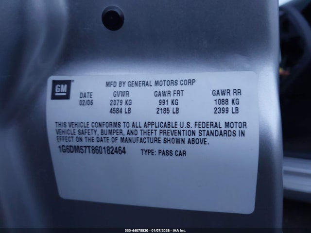 2006 CADILLAC CTS 1G6DM57T860182464 Photo 8