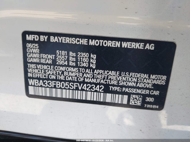 WBA33FB05SFV42342 BMW 430i Gran Coupe Xdrive