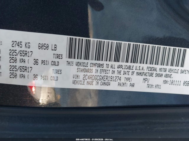 Продаж на аукціоні авто 2014 Dodge Grand Caravan Sxt, vin: 2C4RDGCGXER191274, номер лоту: 44078633