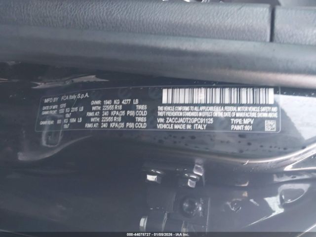 2016 JEEP RENEGADE ZACCJADT2GPC91125 Photo 8