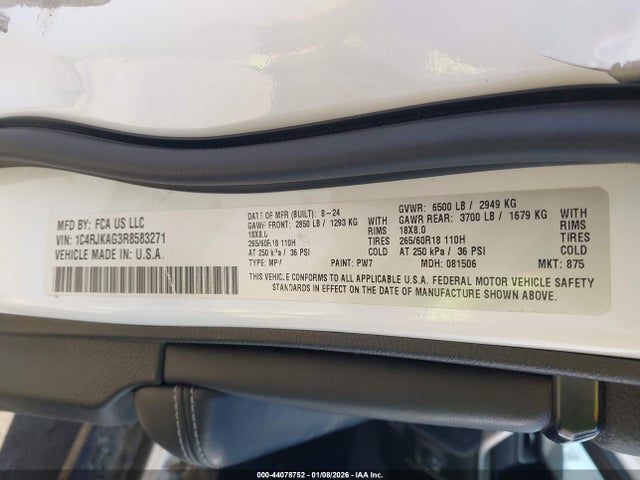 2024 JEEP GRAND CHEROKEE L 1C4RJKAG3R8583271 Photo 8