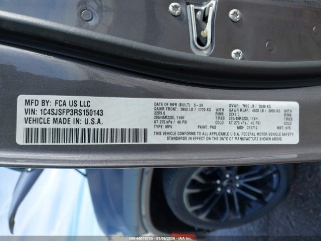 2024 JEEP GRAND WAGONEER L 1C4SJSFP3RS150143 Photo 8