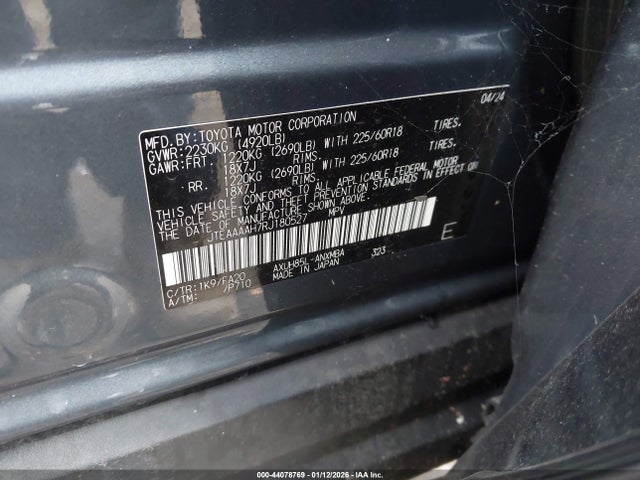 Toyota VENZA LE 2024 JTEAAAAH7RJ180527 Image 9