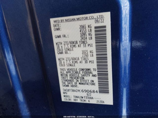 2023 NISSAN ROGUE 5N1BT3BA2PC690684 Photo 8