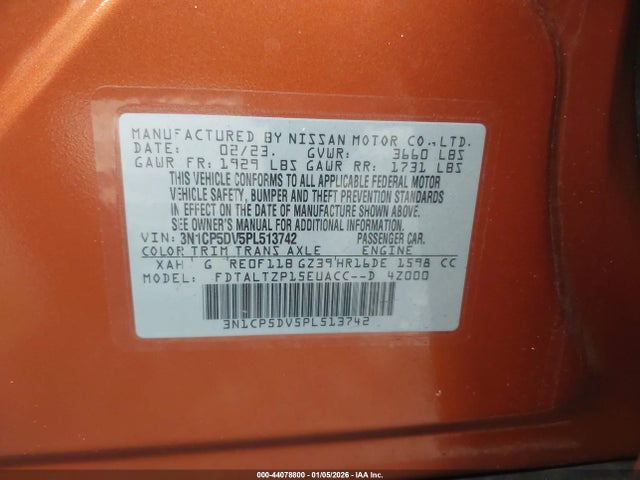 Nissan Kicks Sr Xtronic Cvt 2023 3N1CP5DV5PL513742 Image 9