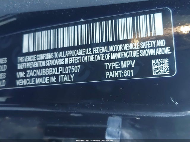 ZACNJBBBXLPL07507 Jeep Renegade Altitude 4x4