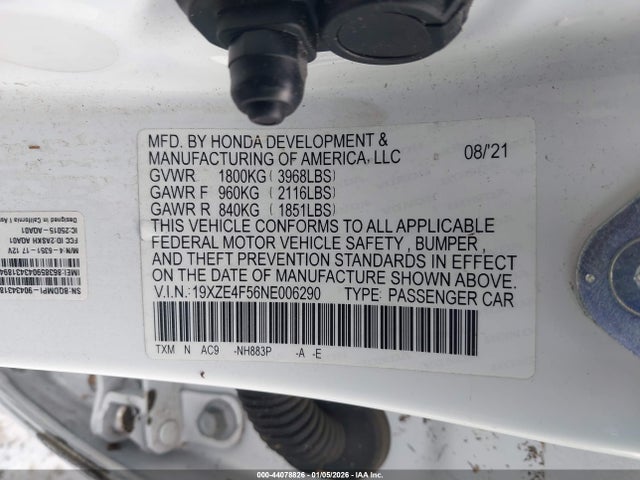 Honda INSIGHT EX 2022 19XZE4F56NE006290 Image 9