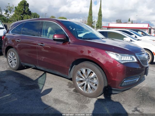 2014 ACURA MDX 5FRYD4H42EB016584