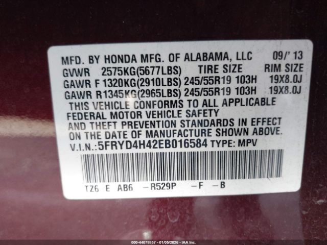 2014 ACURA MDX 5FRYD4H42EB016584 Photo 8