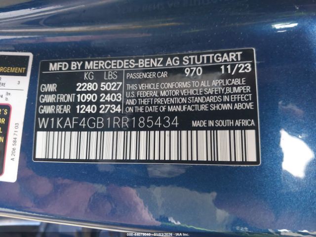 2024 MERCEDES-BENZ C 300 W1KAF4GB1RR185434 Photo 8