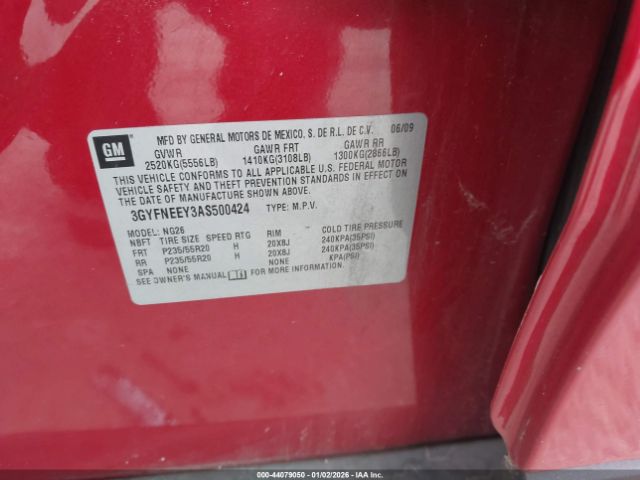 2010 CADILLAC SRX 3GYFNEEY3AS500424 Photo 8