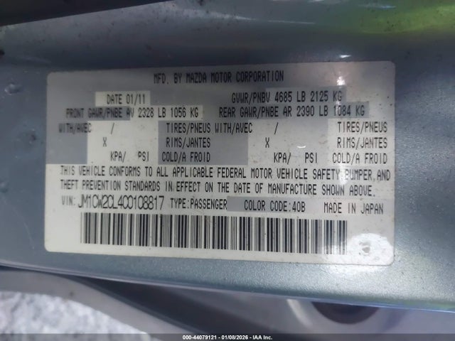 2012 MAZDA MAZDA5 JM1CW2CL4C0108817 Photo 8