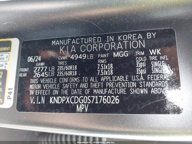 KNDPXCDG0S7176026 KIA Sportage Hybrid Sx-prestige