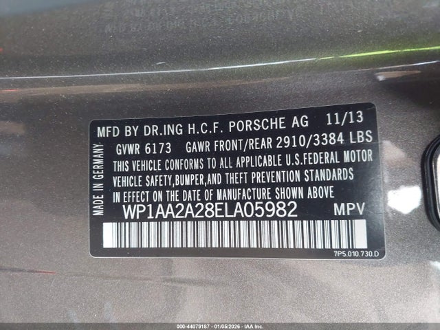 2014 PORSCHE CAYENNE WP1AA2A28ELA05982 Photo 8