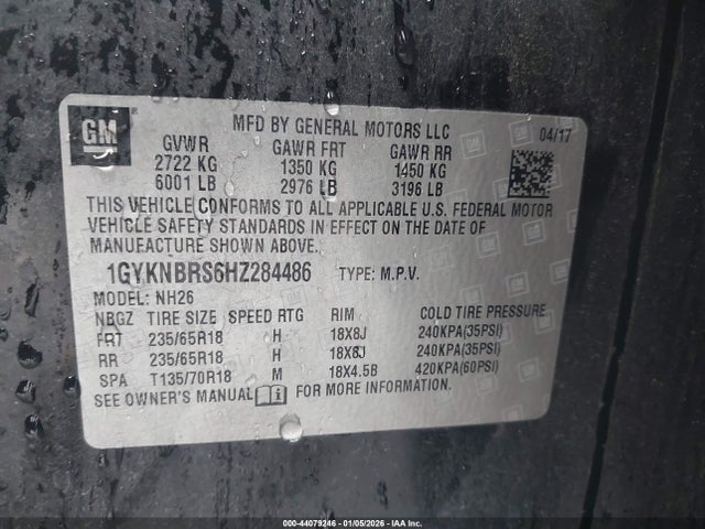 2017 CADILLAC XT5 1GYKNBRS6HZ284486 Photo 8