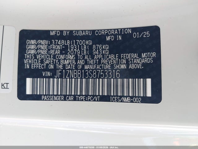 2025 TOYOTA GR86 JF1ZNBB13S8753316 Photo 8